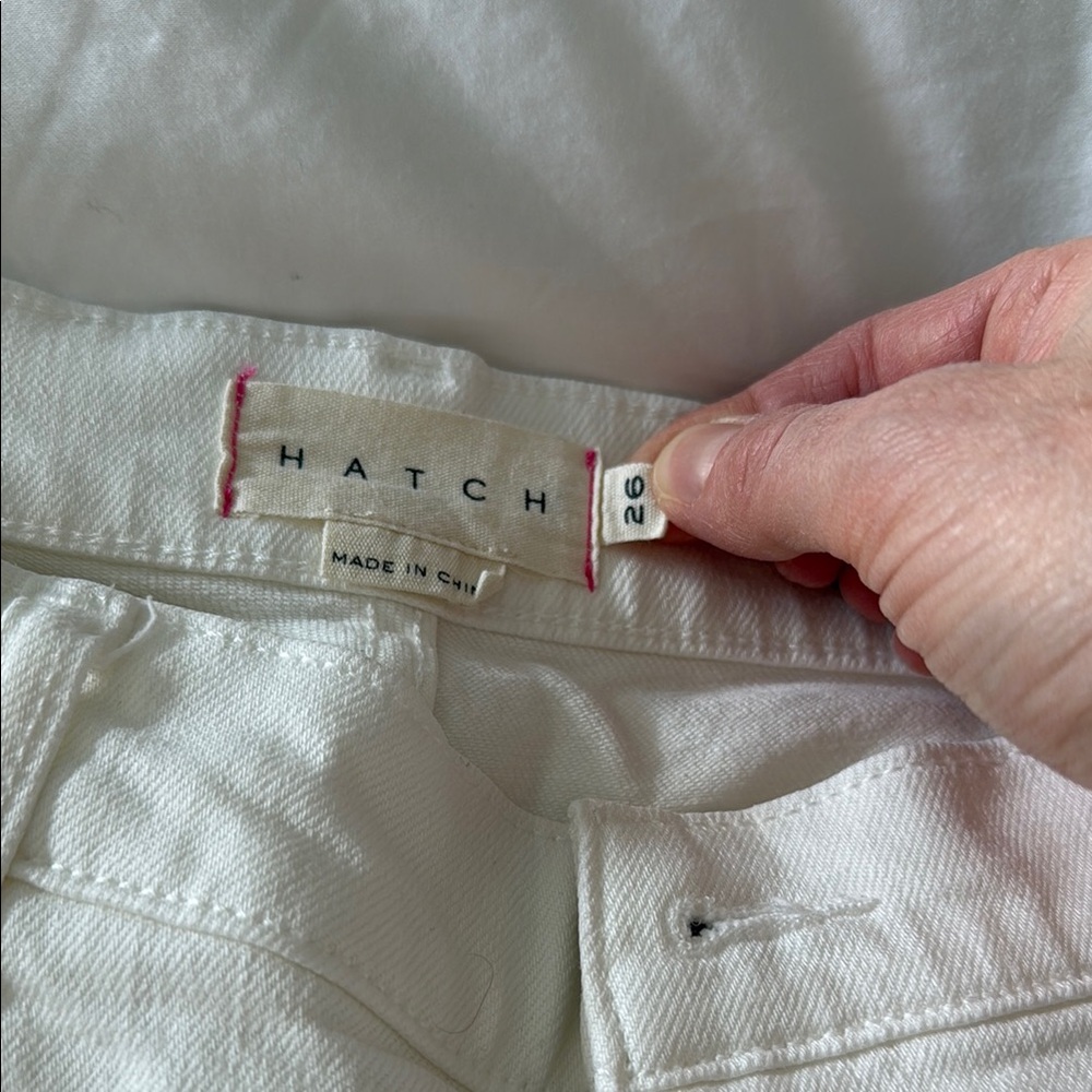 Hatch White Denim jeans, pristine condition, 26
